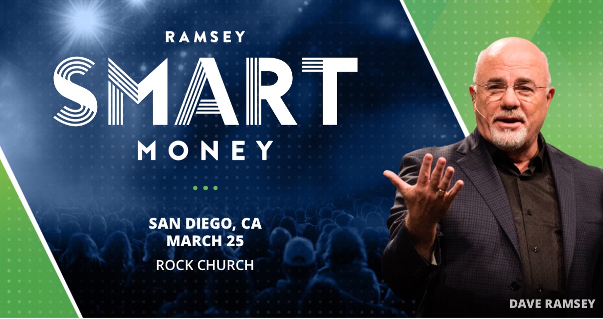 Dave Ramsey in San Diego March 25, 2019 Smart Money Event + Promo Code